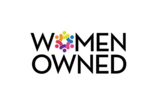 Women owned logo with GSA support on a white background.