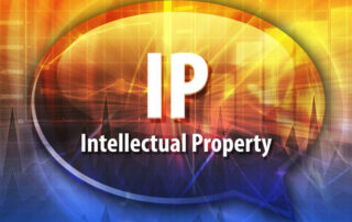 A speech bubble with the words ip intellectual property, highlighting the importance of Federal Government support for Proposal Support.